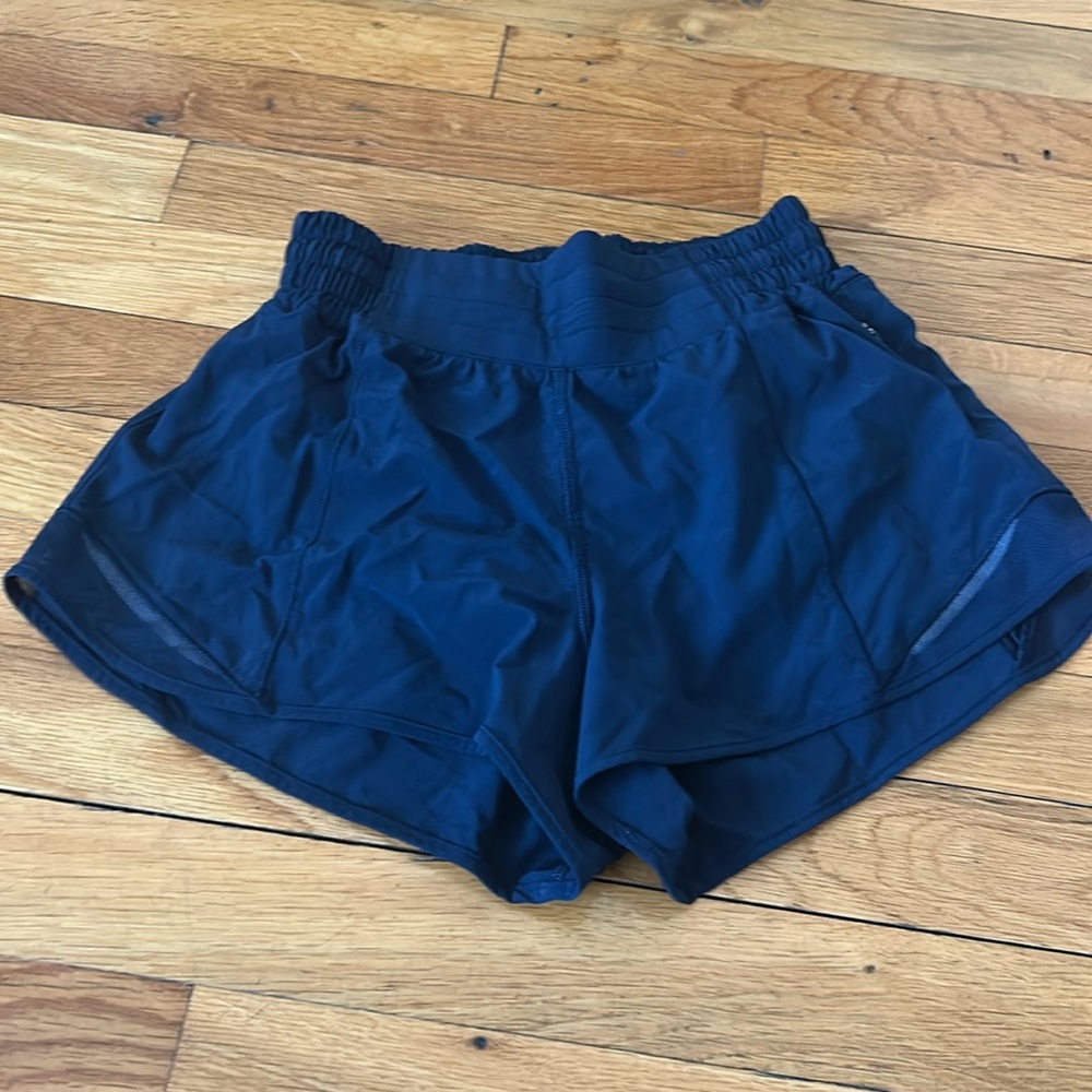 Navy Lululemon shorts size 2